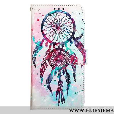 Leren Hoesje Voor Xiaomi Redmi Note 13 4g Aquarel Dromenvanger