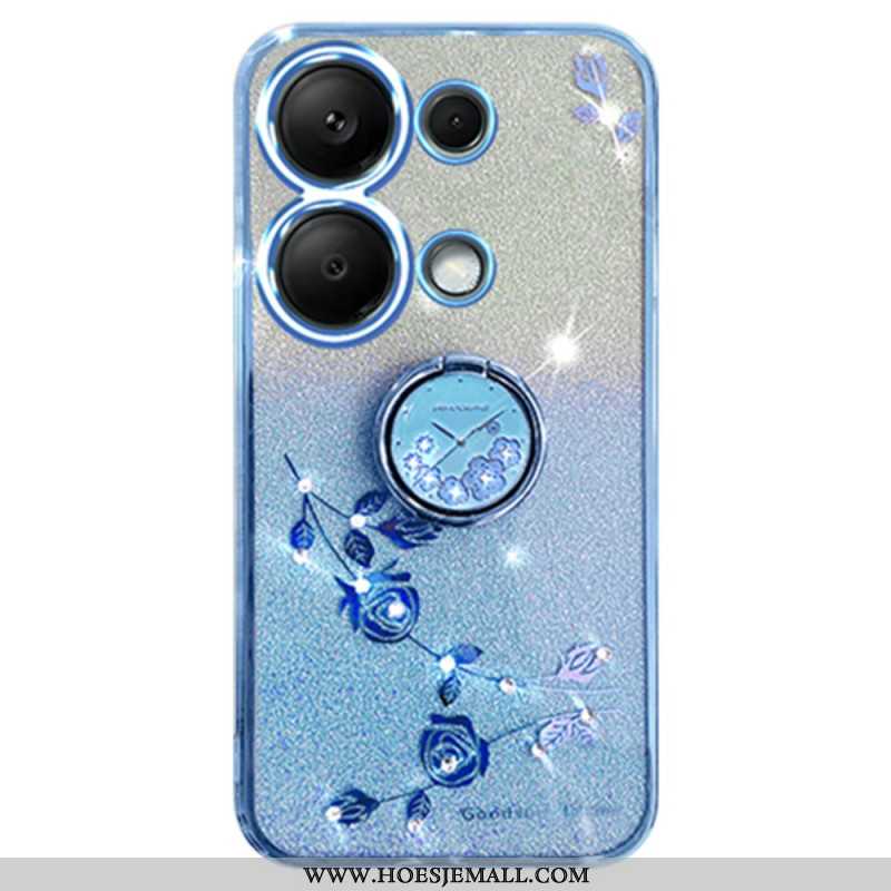 Cover Hoesje Xiaomi Redmi Note 13 5g Telefoonhoesje Kadem Glitter- En Strasssteun