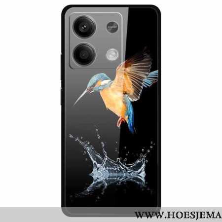 Hoesje Xiaomi Redmi Note 13 5g Gekroonde Vogel Van Gehard Glas Bescherming Hoesje