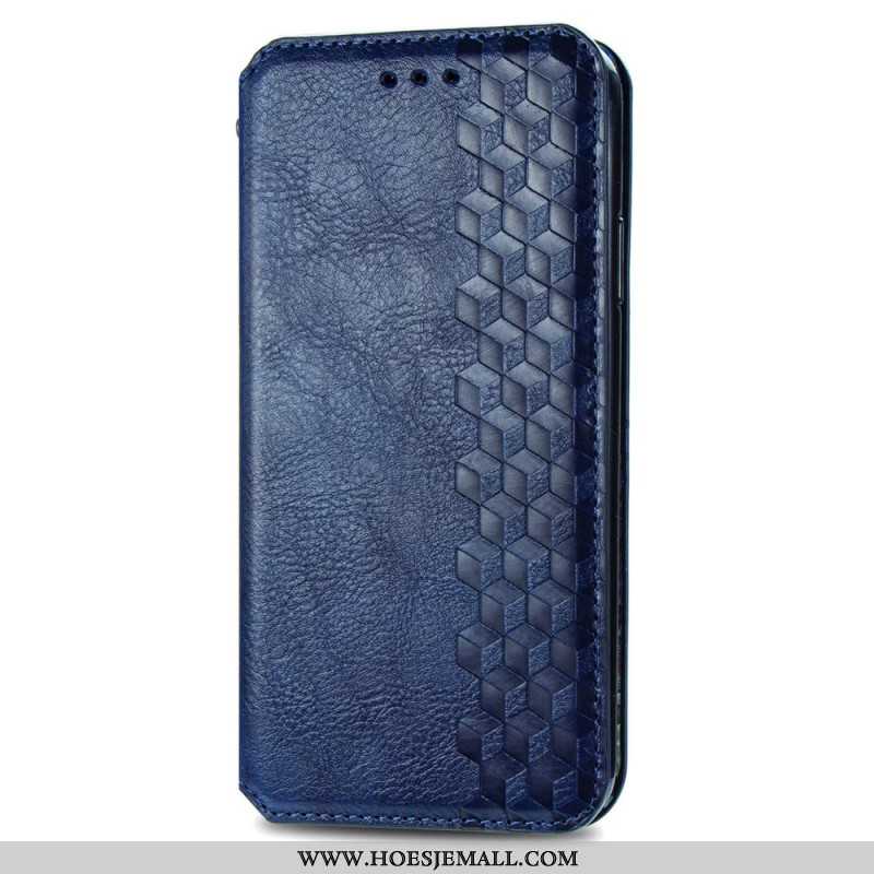 Folio-hoesje Xiaomi Redmi Note 13 5g Vintage Diamanten Met Leereffect Bescherming Hoesje