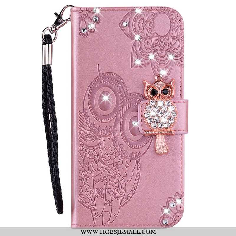 Leren Hoesje Voor Xiaomi Redmi Note 13 5g Uil-kostuumsieraden