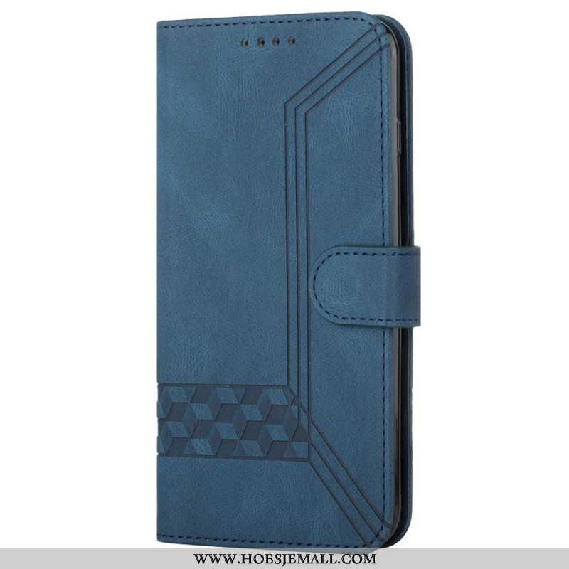 Leren Hoesje Voor Xiaomi Redmi Note 13 5g Bandpatroon