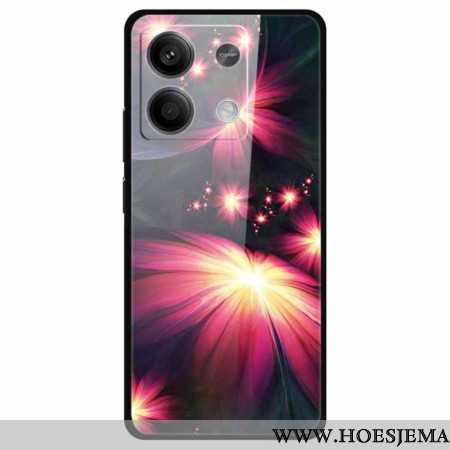 Hoesje Xiaomi Redmi Note 13 5g Bloemen Van Gehard Glas Bescherming Hoesje