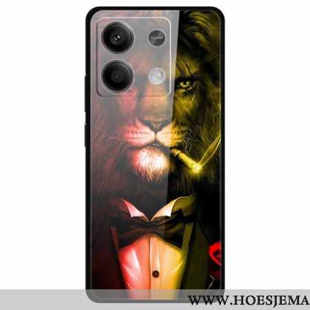 Hoesje Xiaomi Redmi Note 13 5g Leeuw Gehard Glas