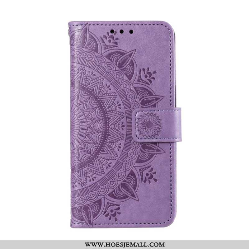 Leren Hoesje Voor Xiaomi Redmi Note 13 5g Mandala Zon