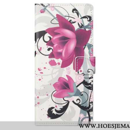 Folio-hoesje Xiaomi Redmi Note 13 5g Telefoonhoesje Lotus