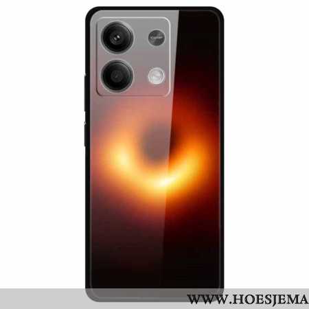 Cover Hoesje Xiaomi Redmi Note 13 5g Telefoonhoesje Zwart Gat Gehard Glas