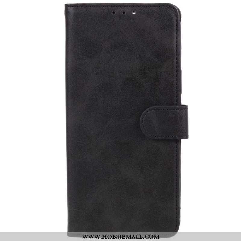 Flip Case Leren Xiaomi Redmi Note 13 5g Ledereffect Met Riem