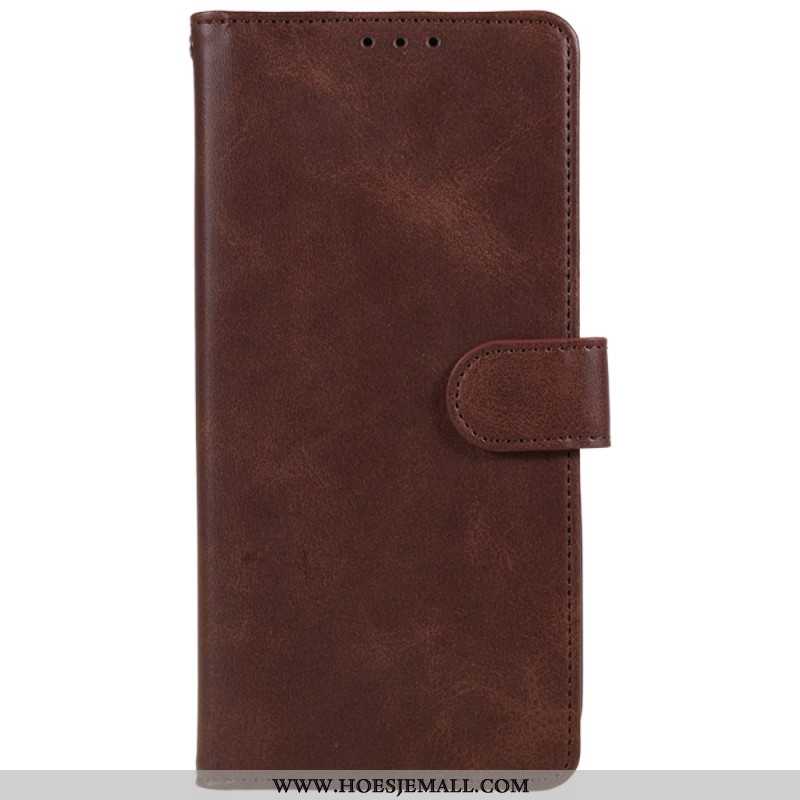 Flip Case Leren Xiaomi Redmi Note 13 5g Ledereffect Met Riem