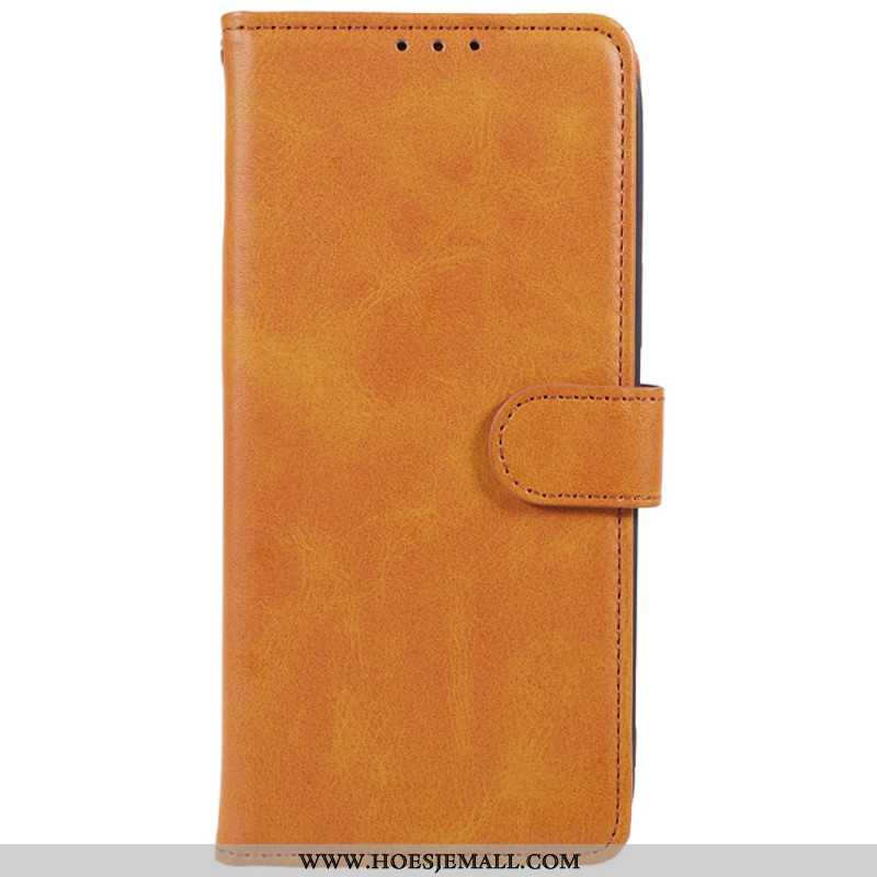 Flip Case Leren Xiaomi Redmi Note 13 5g Ledereffect Met Riem