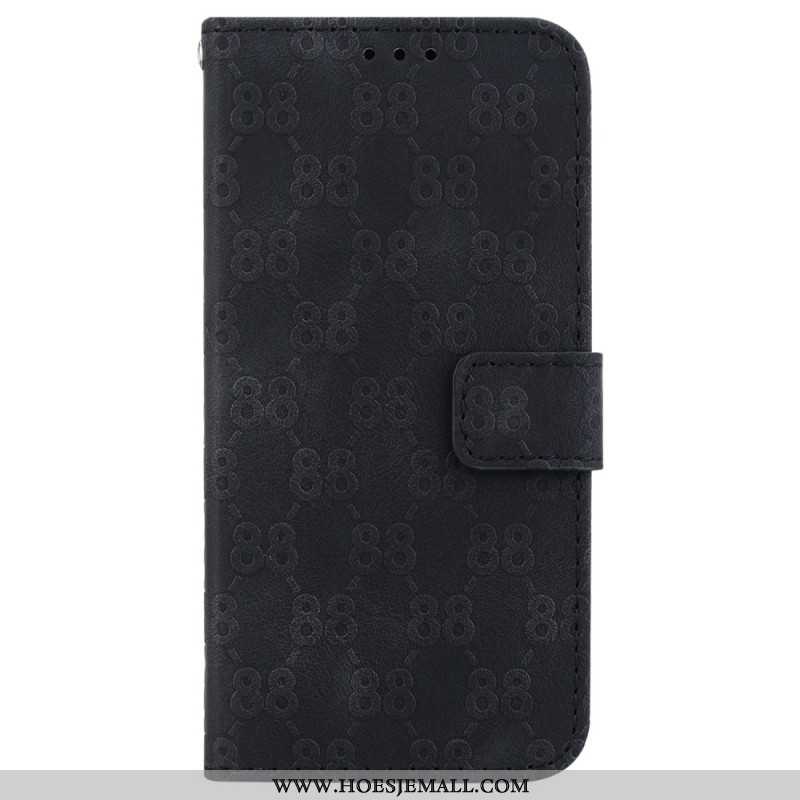 Folio-hoesje Xiaomi Redmi Note 13 5g Telefoonhoesje Uitvoering 88 Met Riem