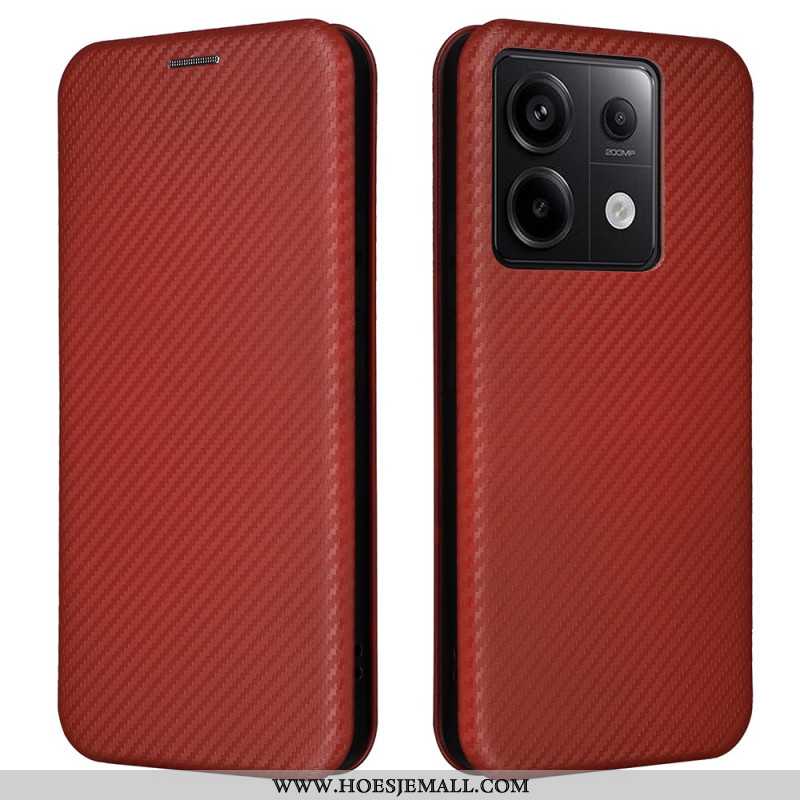 Folio-hoesje Voor Xiaomi Redmi Note 13 5g Koolstofvezel