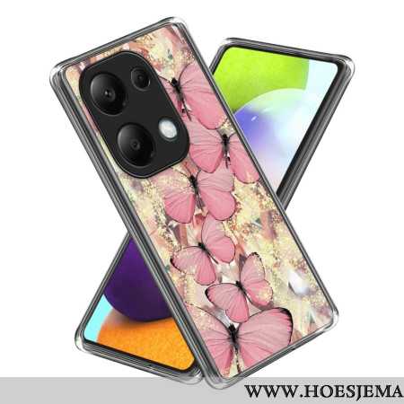 Hoesje Voor Xiaomi Redmi Note 13 Pro 4g Roze Vlinders