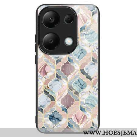 Hoesje Xiaomi Redmi Note 13 Pro 4g Gemarmerde Tegels Van Gehard Glas