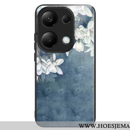 Case Hoesje Xiaomi Redmi Note 13 Pro 4g Telefoonhoesje Magnolia's Gehard Glas