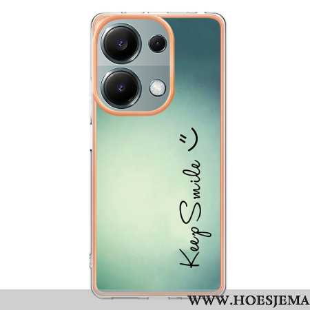 Cover Hoesje Xiaomi Redmi Note 13 Pro 4g Telefoonhoesje Blijf Lachen