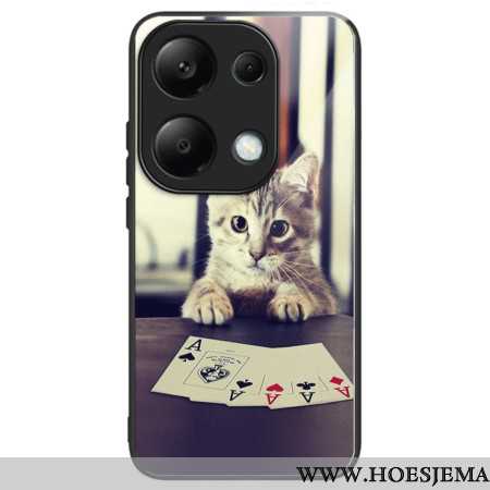 Hoesje Xiaomi Redmi Note 13 Pro 4g Chatpoker Van Gehard Glas Bescherming Hoesje