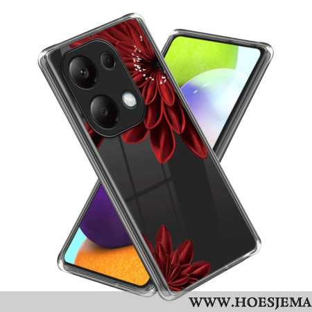 Hoesje Xiaomi Redmi Note 13 Pro 4g Rode Bloem Bescherming Hoesje