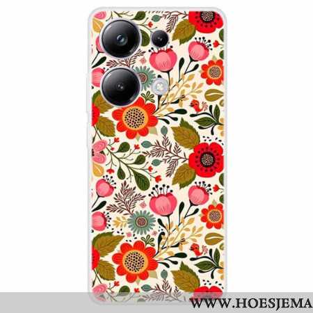 Hoesje Xiaomi Redmi Note 13 Pro 4g Kleurrijke Bloemen