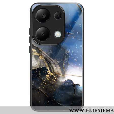 Hoesje Voor Xiaomi Redmi Note 13 Pro 4g Gehard Glas Zwart Blauw Goud