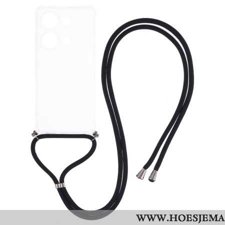 Hoesje Xiaomi Redmi Note 13 Pro 4g Transparant Koord Bescherming Hoesje