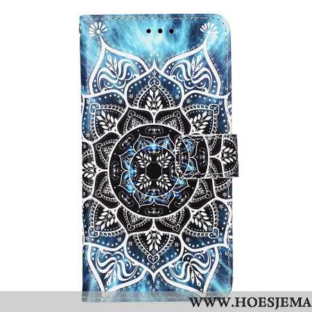 Leren Hoesje Xiaomi Redmi Note 13 Pro 4g Bloemenmandala Met Bandje