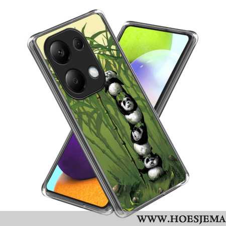 Cover Hoesje Xiaomi Redmi Note 13 Pro 4g Telefoonhoesje Stapel Panda's