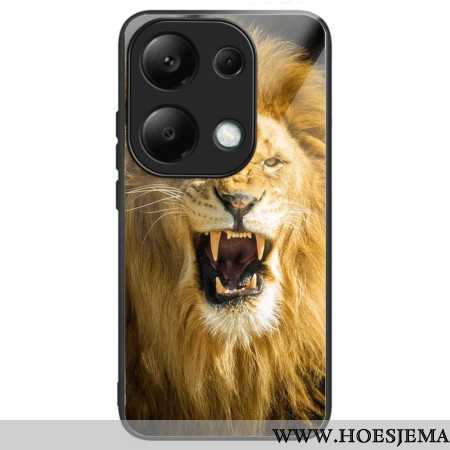 Hoesje Voor Xiaomi Redmi Note 13 Pro 4g Leeuw Gehard Glas