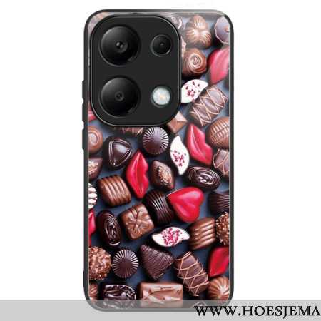 Hoesje Xiaomi Redmi Note 13 Pro 4g Chocolade Van Gehard Glas