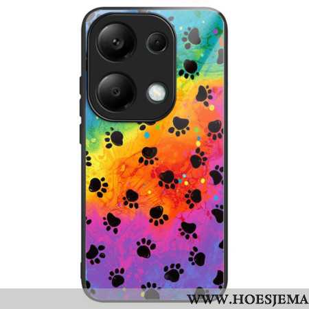 Cover Hoesje Xiaomi Redmi Note 13 Pro 4g Telefoonhoesje Vingerafdrukken Van Gehard Glas