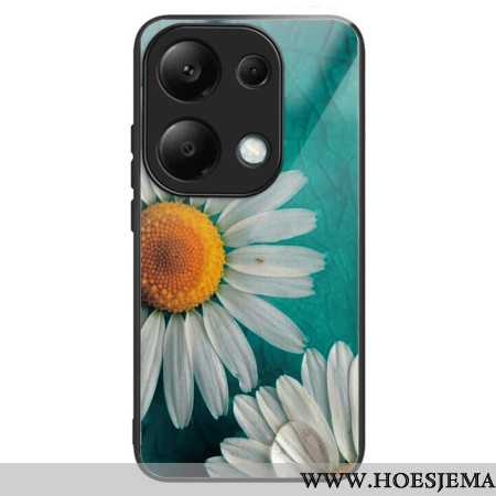 Hoesje Xiaomi Redmi Note 13 Pro 4g Madeliefjes Van Gehard Glas Bescherming Hoesje