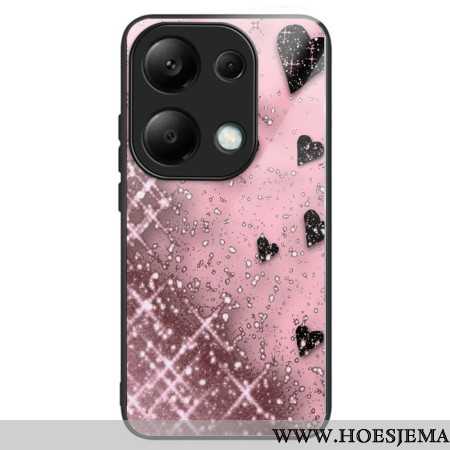 Hoesje Xiaomi Redmi Note 13 Pro 4g Roze Love Gehard Glas