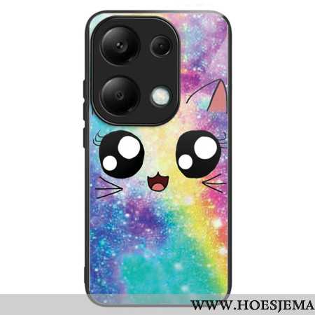 Hoesje Xiaomi Redmi Note 13 Pro 4g Gehard Glasregenboog Cat Bescherming Hoesje