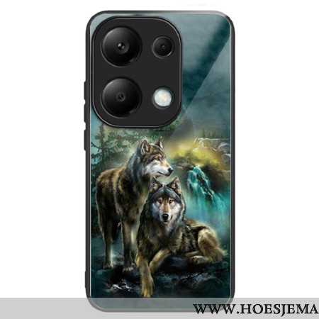 Hoesje Xiaomi Redmi Note 13 Pro 4g Wolven Van Gehard Glas