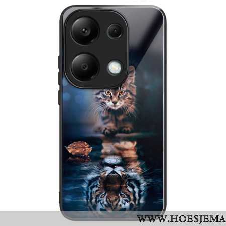 Hoesje Xiaomi Redmi Note 13 Pro 4g Kat En Tijger Gehard Glas