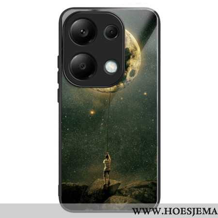 Case Hoesje Xiaomi Redmi Note 13 Pro 4g Telefoonhoesje Man In De Maan Gehard Glas