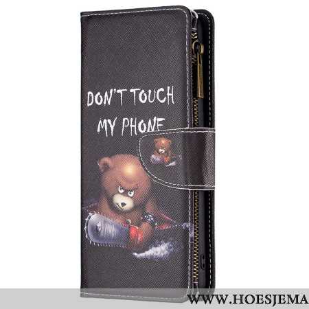 Folio-hoesje Xiaomi Redmi Note 13 Pro 4g Telefoonhoesje Dangerous Bear Portemonnee Met Riempje