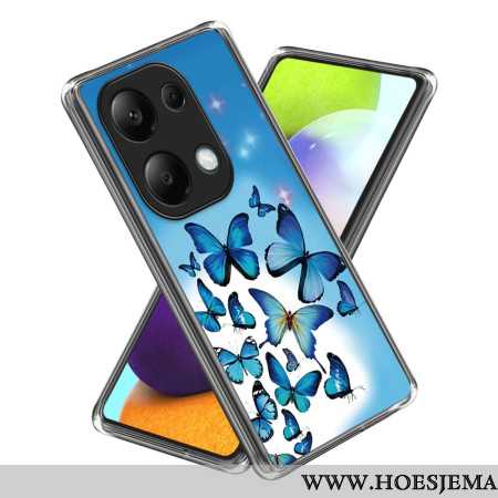 Cover Hoesje Xiaomi Redmi Note 13 Pro 4g Telefoonhoesje Blauwe Vlinders