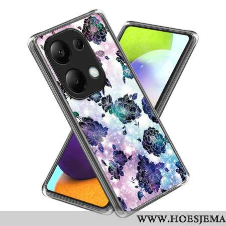 Hoesje Voor Xiaomi Redmi Note 13 Pro 4g Paarse Bloemen