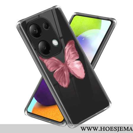 Hoesje Xiaomi Redmi Note 13 Pro 4g Roze Vlinder