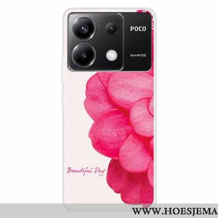 Hoesje Xiaomi Redmi Note 13 Pro 5g Roze Bloem Bescherming Hoesje