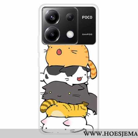 Hoesje Xiaomi Redmi Note 13 Pro 5g Gestapelde Katten