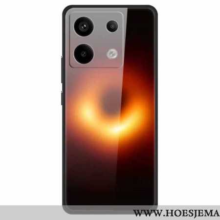 Hoesje Xiaomi Redmi Note 13 Pro 5g Zwart Gat Gehard Glas Bescherming Hoesje