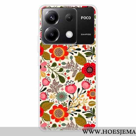 Hoesje Xiaomi Redmi Note 13 Pro 5g Kleurrijke Bloemen