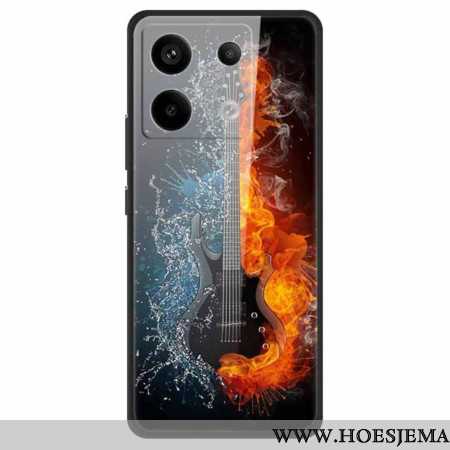 Hoesje Xiaomi Redmi Note 13 Pro 5g Gitaar Van Gehard Glas Van Ijs En Vuur