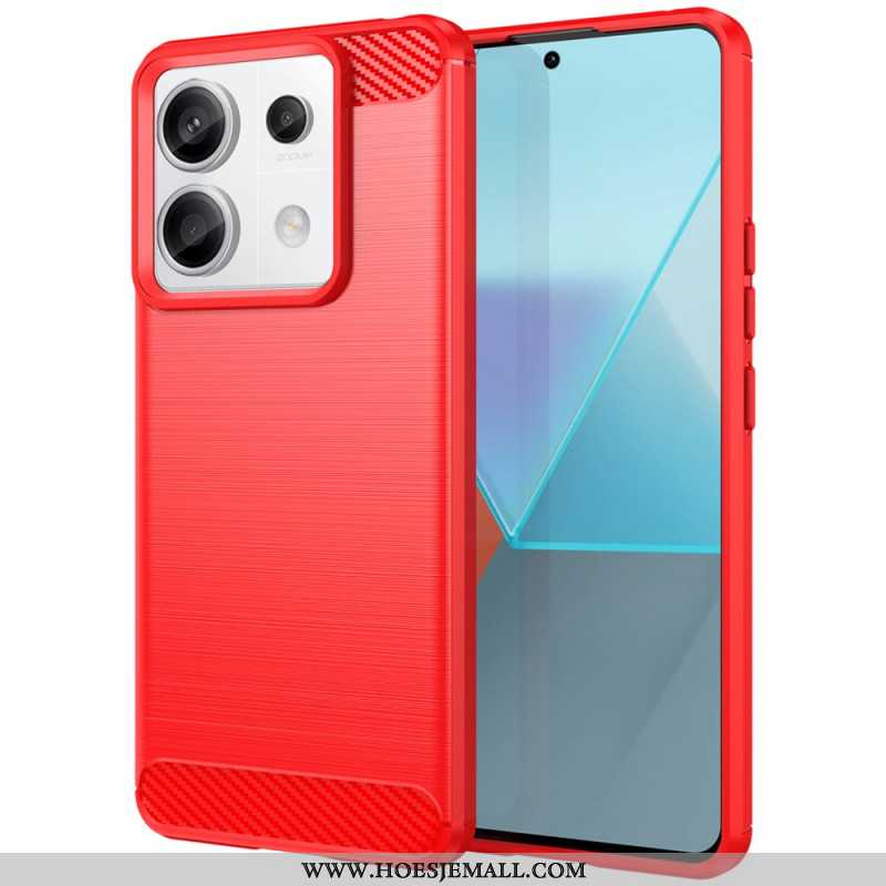 Cover Hoesje Xiaomi Redmi Note 13 Pro 5g Telefoonhoesje Koolstofvezeltextuur