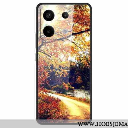 Hoesje Xiaomi Redmi Note 13 Pro 5g Country Road Gehard Glas Bescherming Hoesje