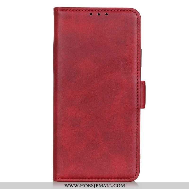 Leren Hoesje Voor Xiaomi Redmi Note 13 Pro 5g Dubbele Sluiting