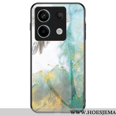 Case Hoesje Xiaomi Redmi Note 13 Pro 5g Telefoonhoesje Gehard Glasmarmer En Vliegende Duif