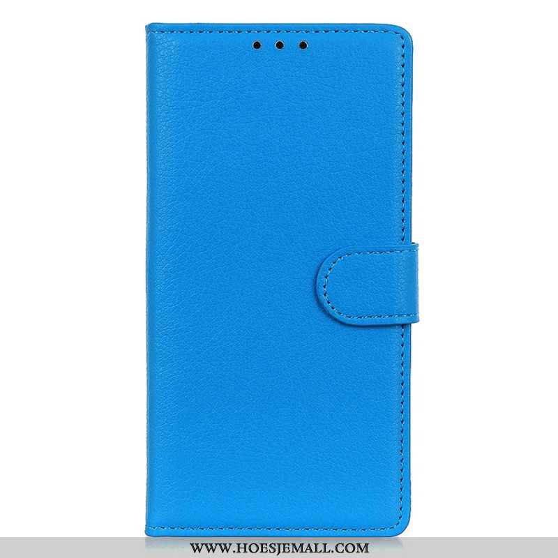 Leren Hoesje Xiaomi Redmi Note 13 Pro 5g Traditioneel Kunstleer Bescherming Hoesje